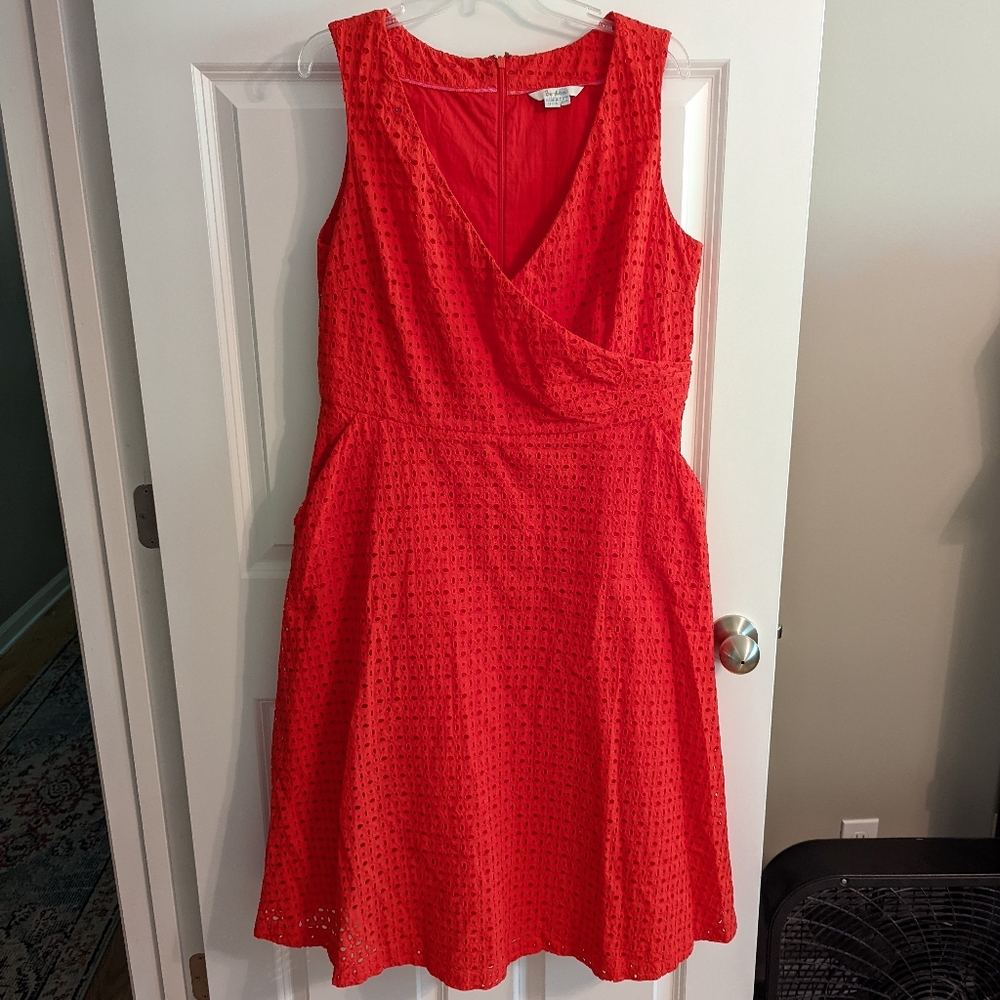 Boden Red Sleeveless Dress